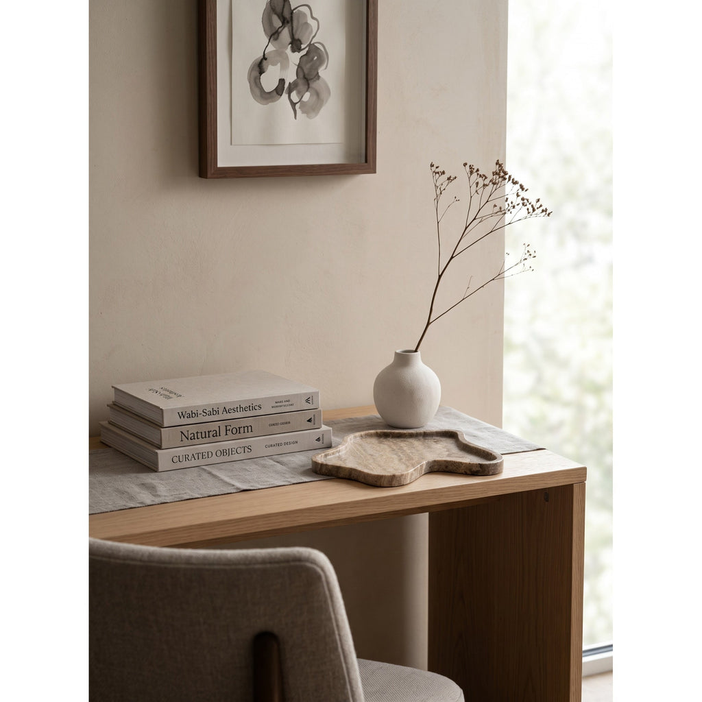 Wavy Edge Stone Catchall Tray | Ormexis