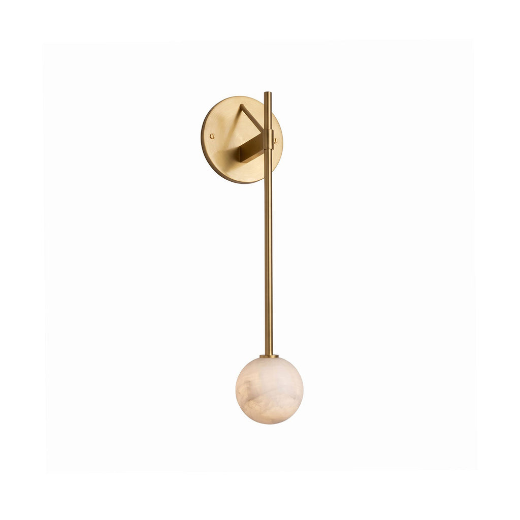 Lampada da parete Globe Stem in alabastro | Ormexis