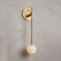 Lampada da parete Globe Stem in alabastro | Ormexis
