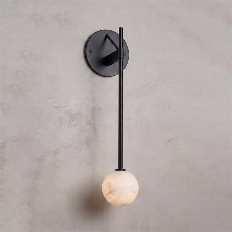 Lampada da parete Globe Stem in alabastro | Ormexis