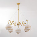 5-Light Undulating Glass Chandelier | Ormexis