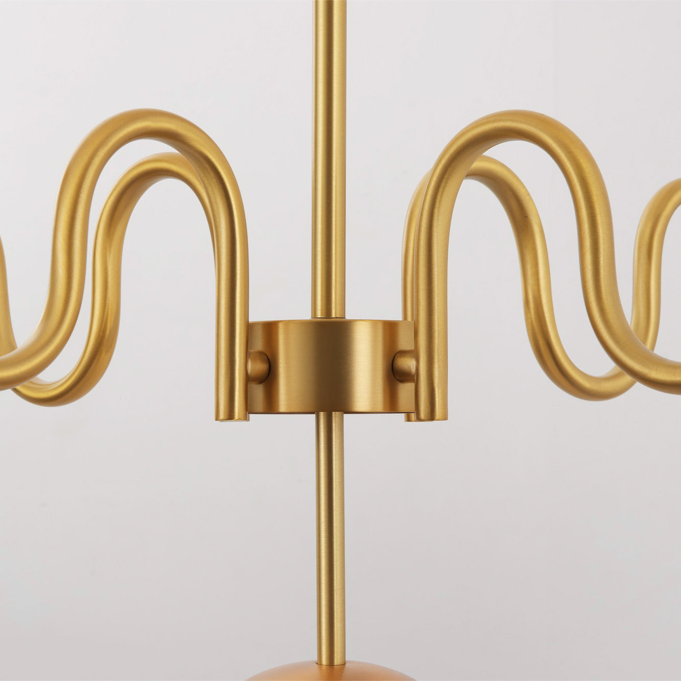 5-Light Undulating Glass Chandelier | Ormexis