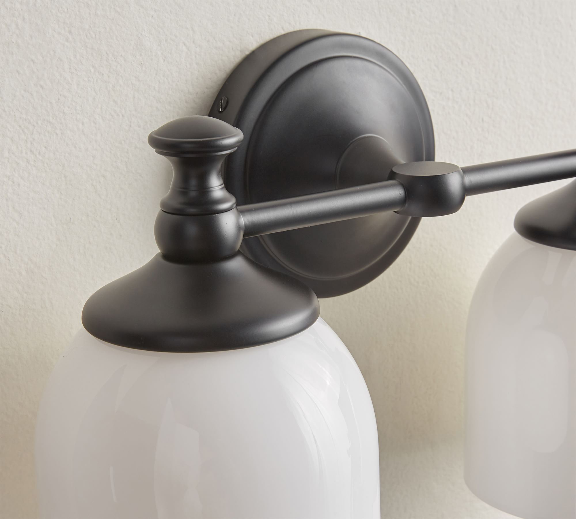 White Glass Plug-in Wall Sconce | Ormexis