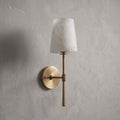 Aplique de pared cilíndrico de piedra y alabastro | Ormexis