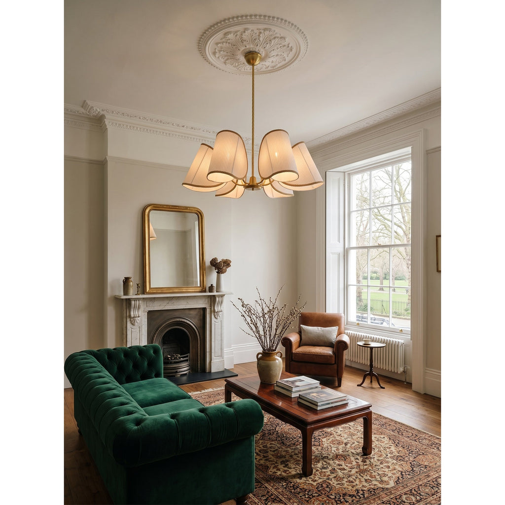 6-Light Rope Suspension Chandelier | Ormexis