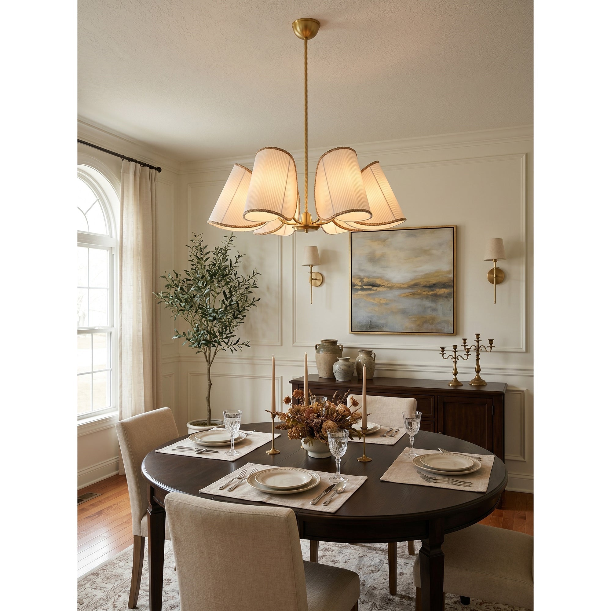 6-Light Rope Suspension Chandelier | Ormexis