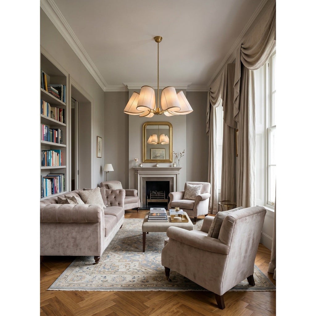 6-Light Rope Suspension Chandelier | Ormexis