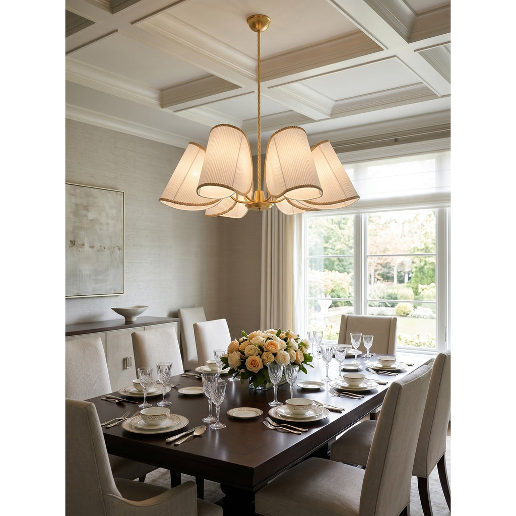 6-Light Rope Suspension Chandelier | Ormexis