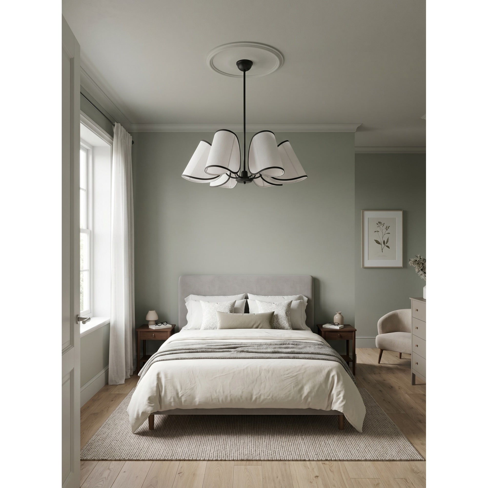 6-Light Rope Suspension Chandelier | Ormexis