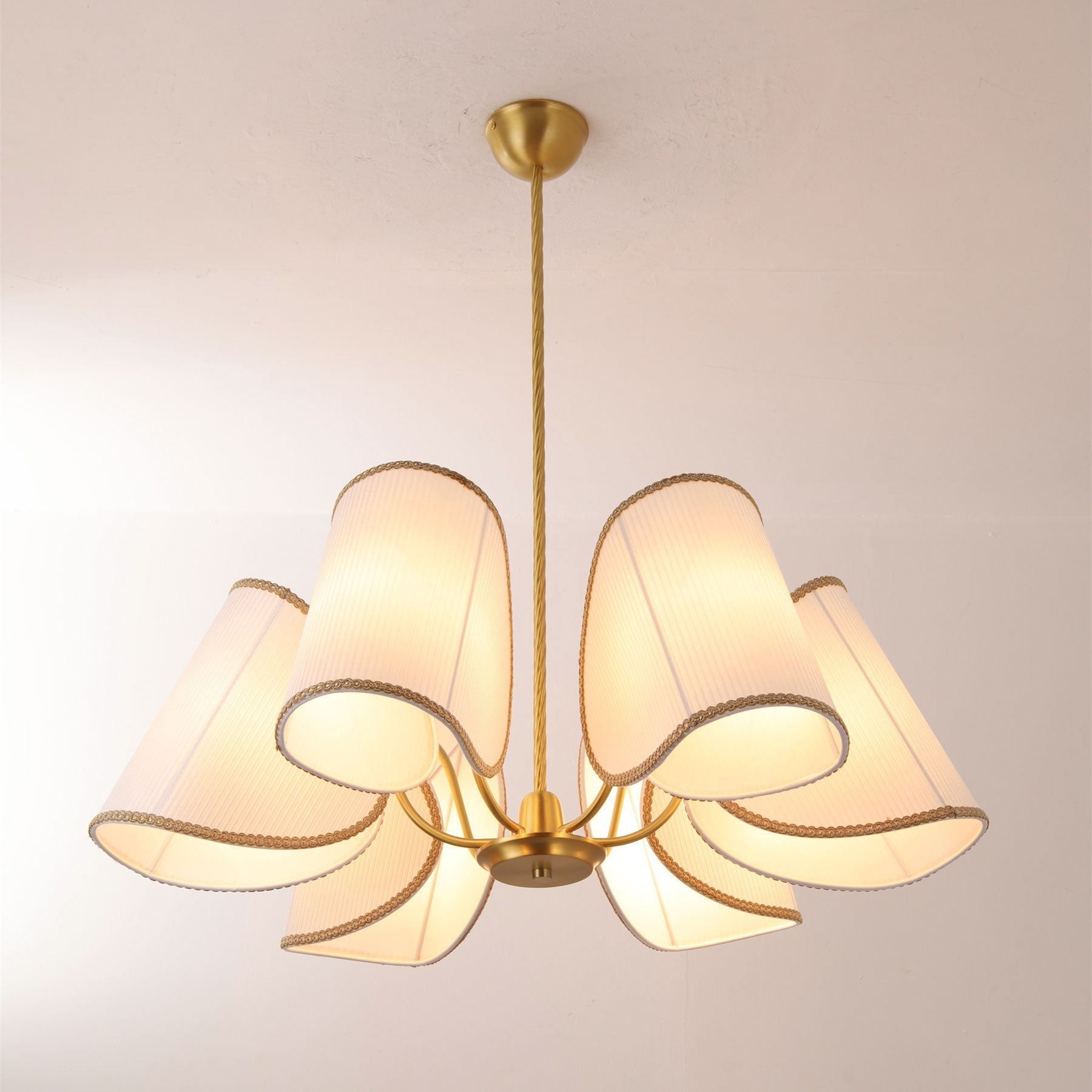 6-Light Rope Suspension Chandelier | Ormexis