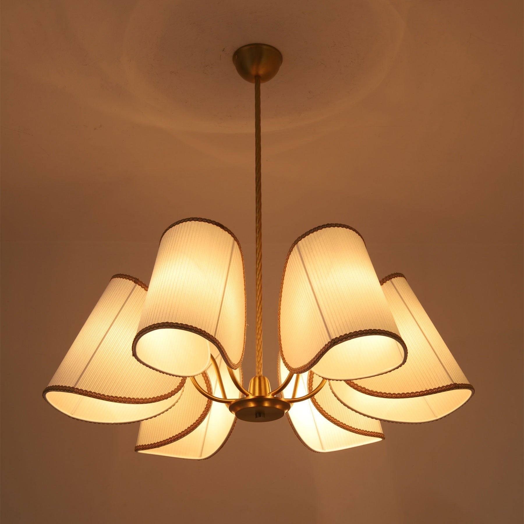 6-Light Rope Suspension Chandelier | Ormexis