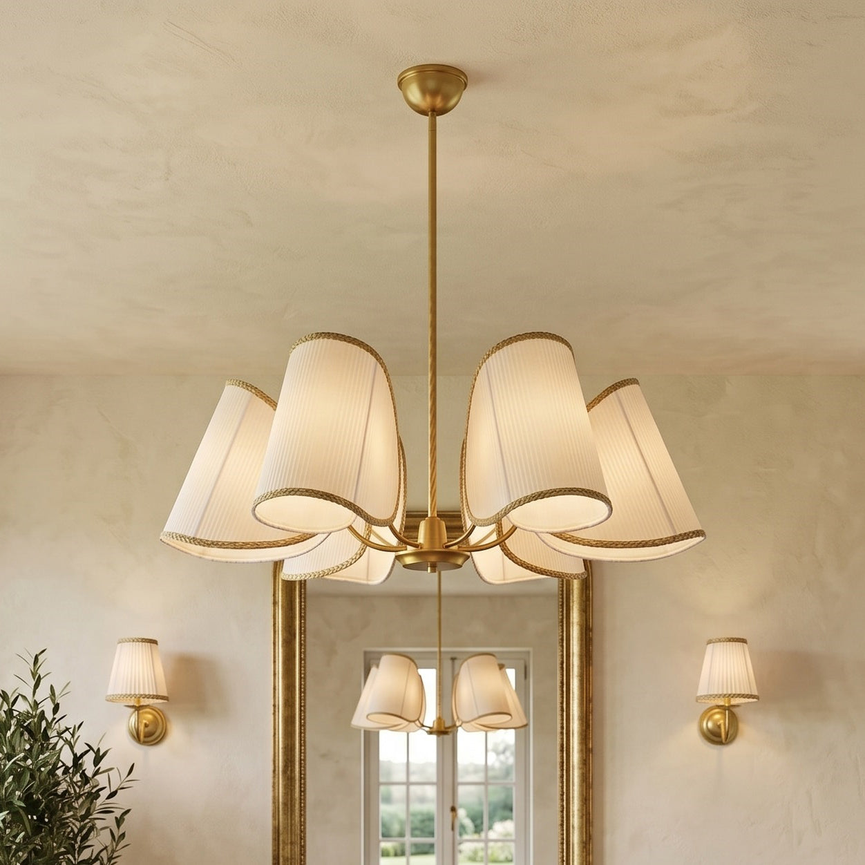 Lustre suspendu à cordons à 6 lumières | Ormexis