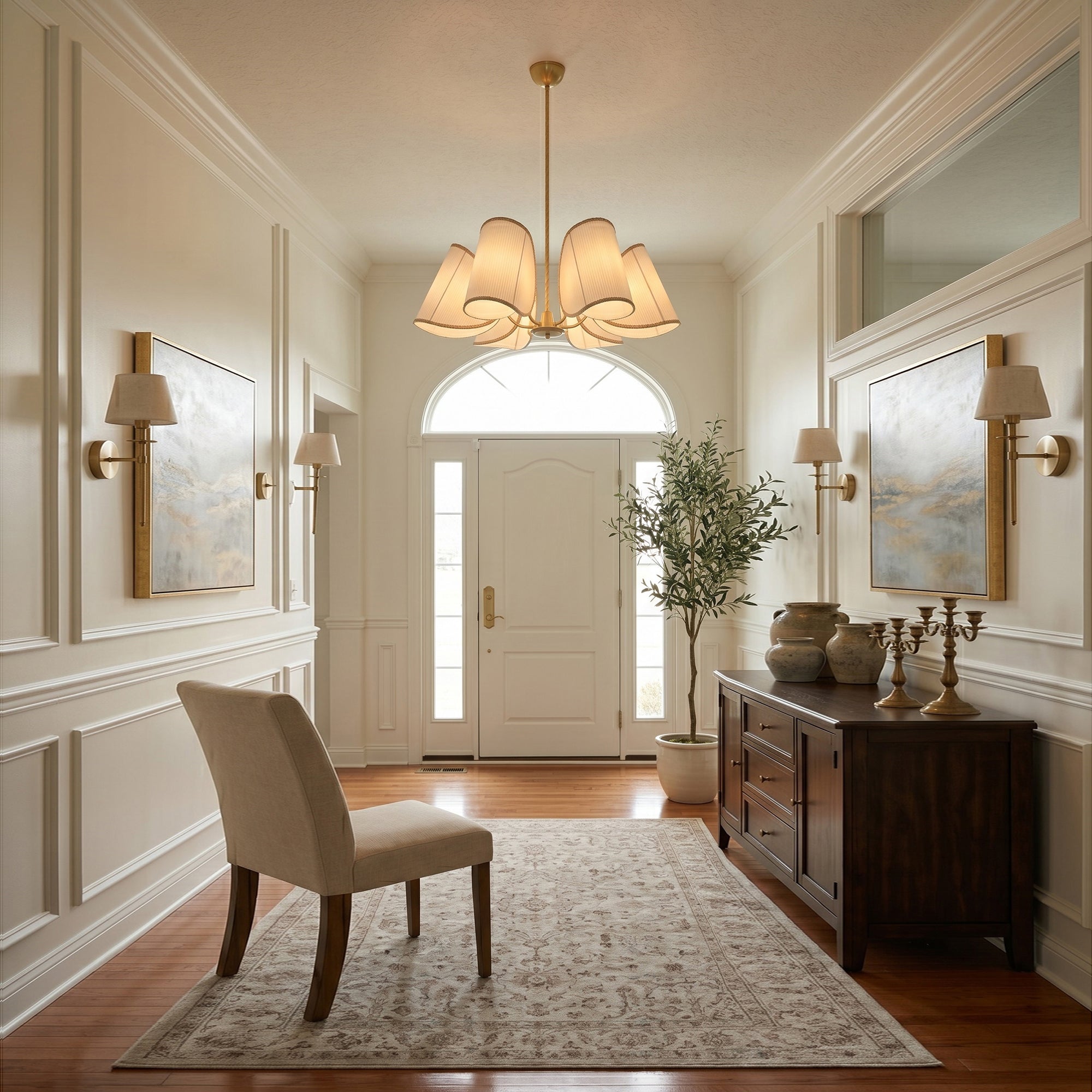 6-Light Rope Suspension Chandelier | Ormexis