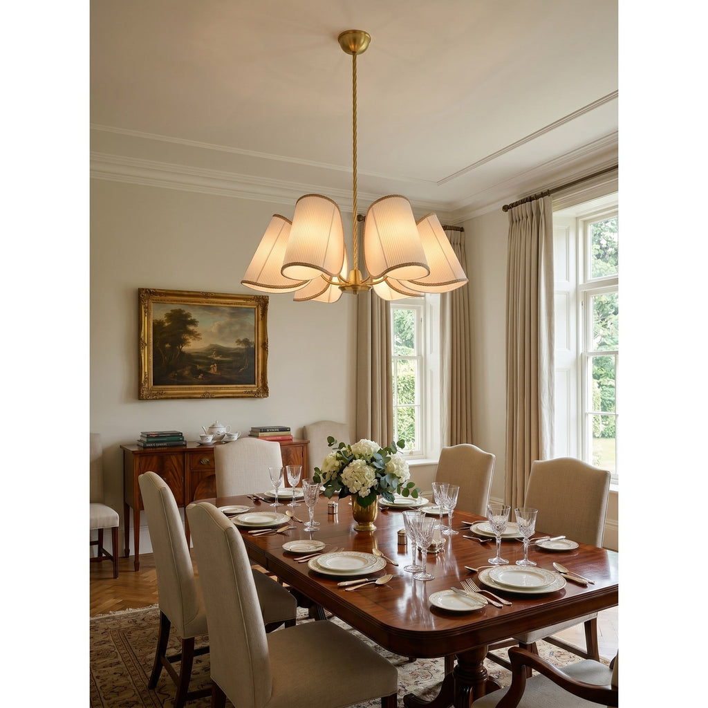 6-Light Rope Suspension Chandelier | Ormexis