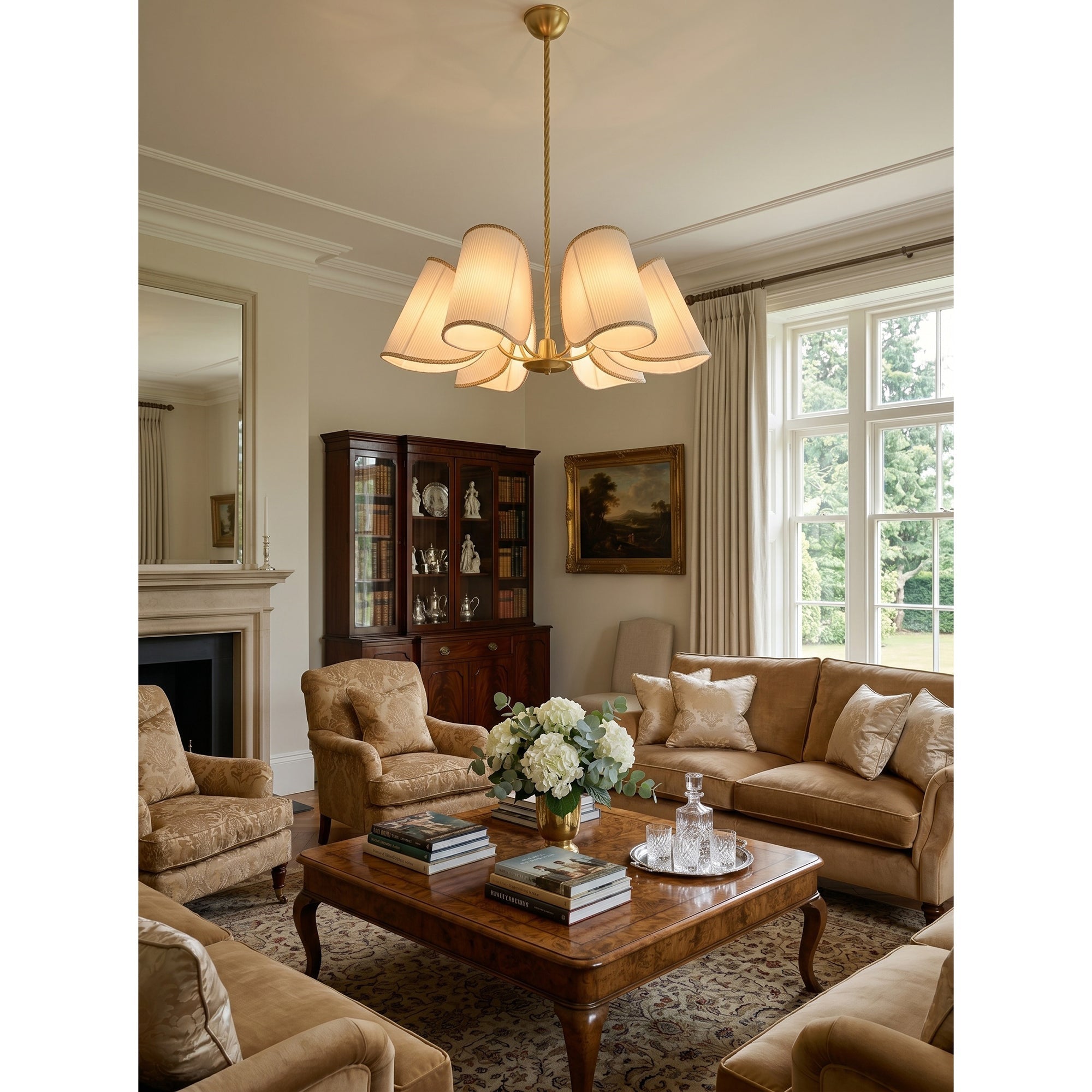 6-Light Rope Suspension Chandelier | Ormexis