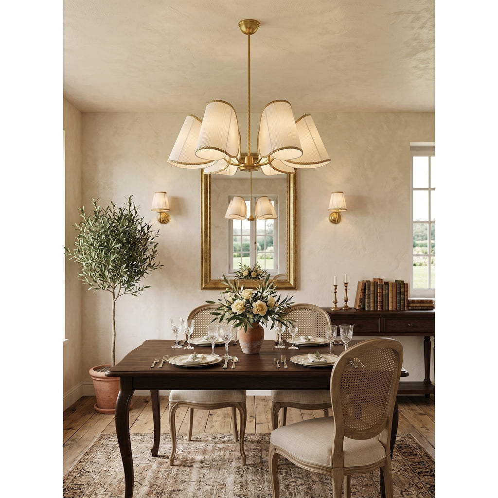 6-Light Rope Suspension Chandelier | Ormexis