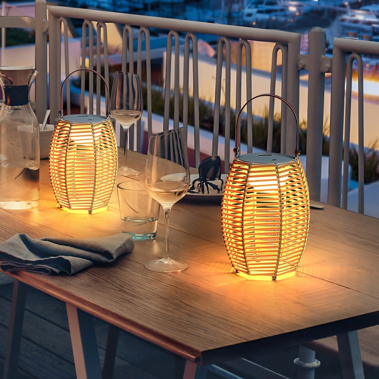 Harbor Weave Portable Lamp | Ormexis