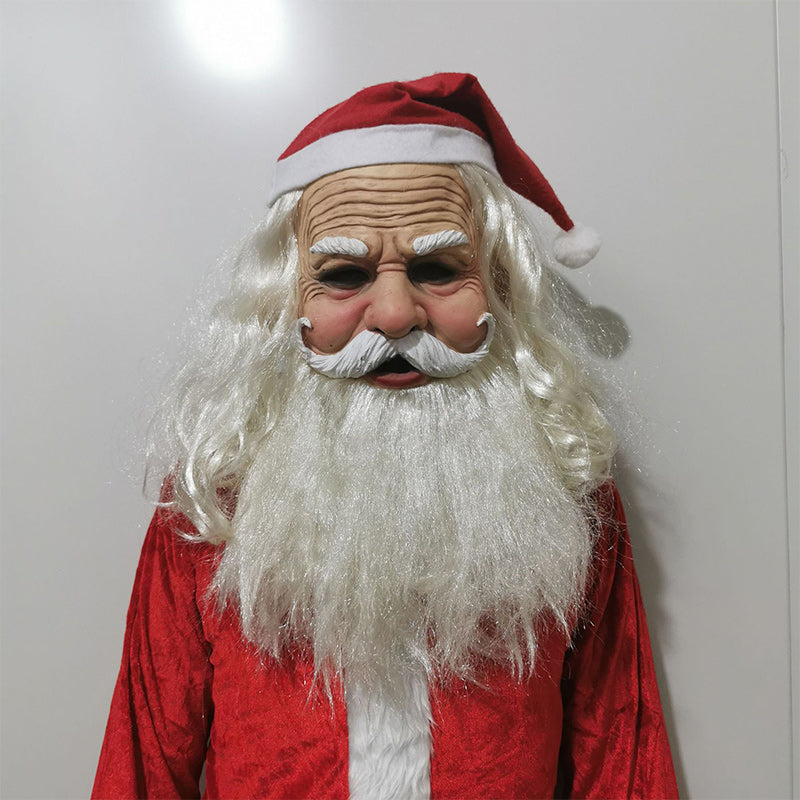 Maska starce s realistickou latexovou texturou pro autentické halloweenské kostýmy