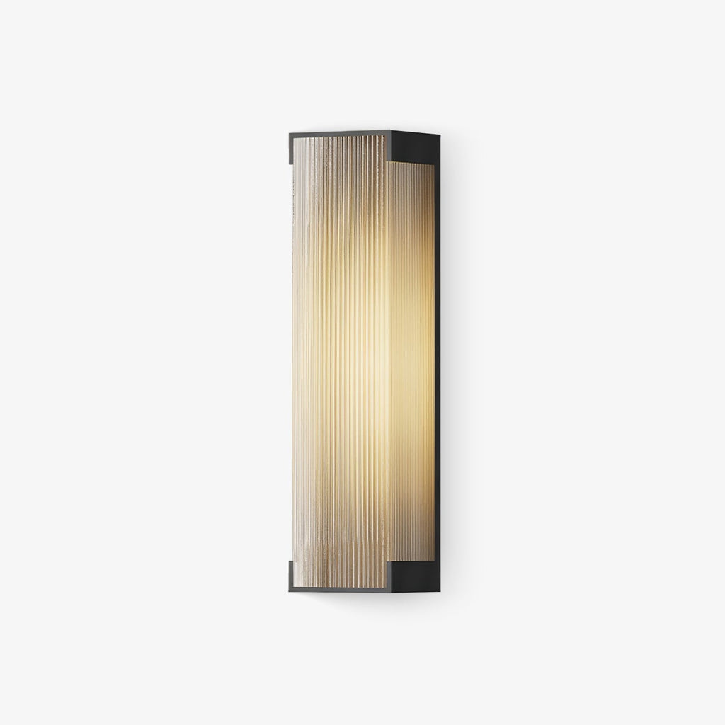 Luz de parede exterior com painel canelado | Ormexis