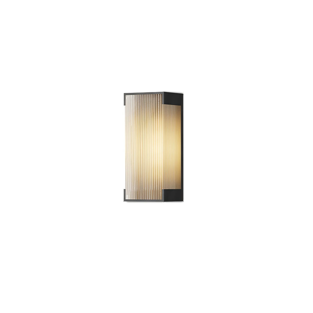 Luz de parede exterior com painel canelado | Ormexis