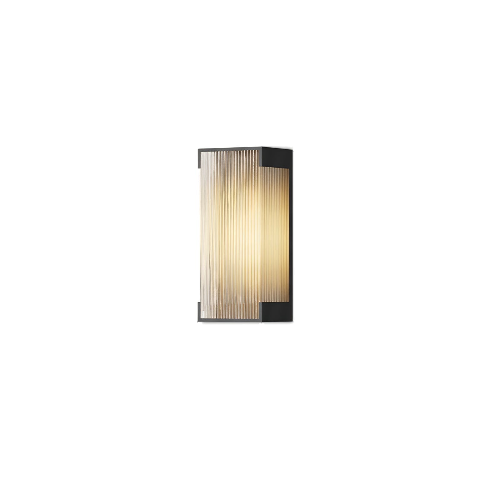 Luz de parede exterior com painel canelado | Ormexis