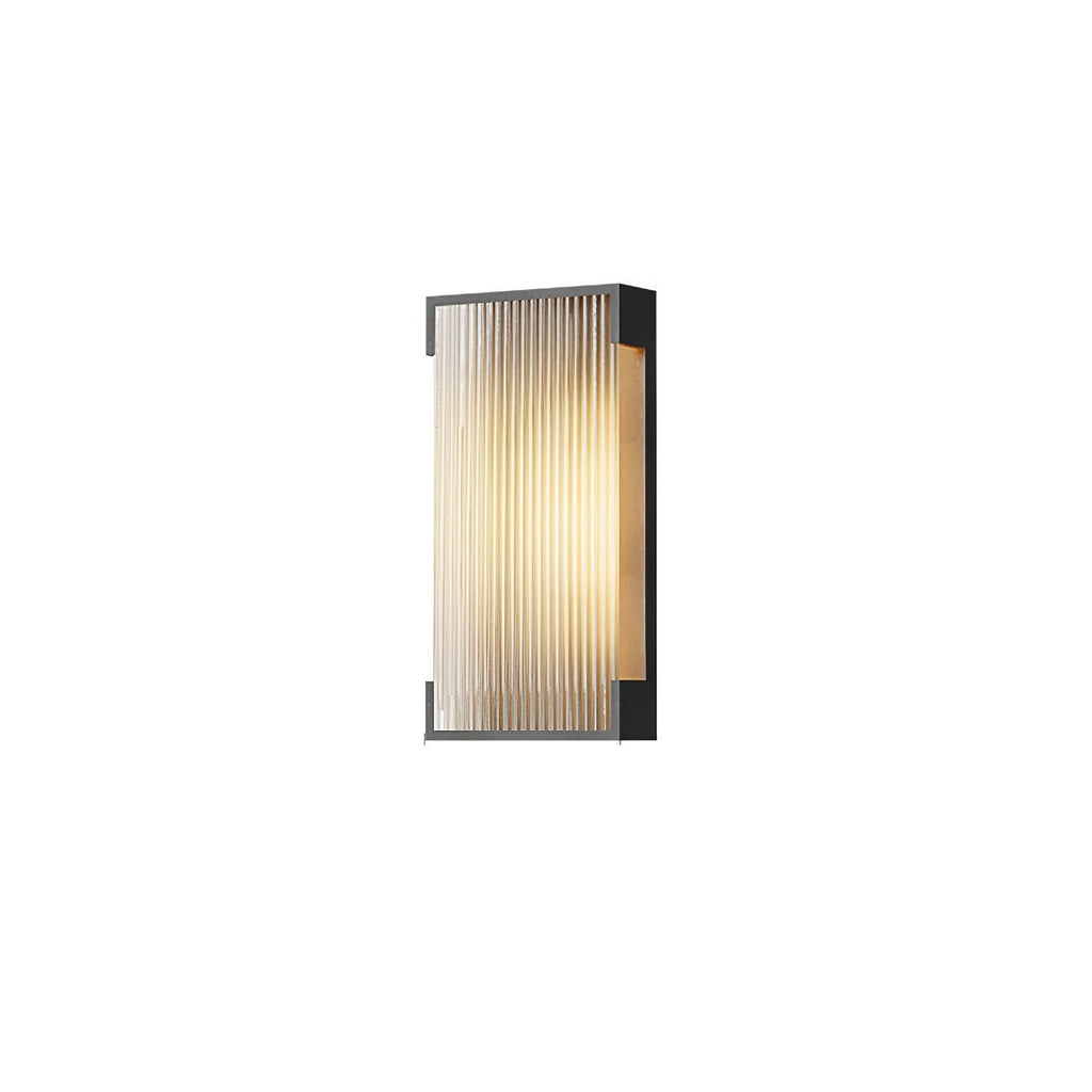 Luz de parede exterior com painel canelado | Ormexis