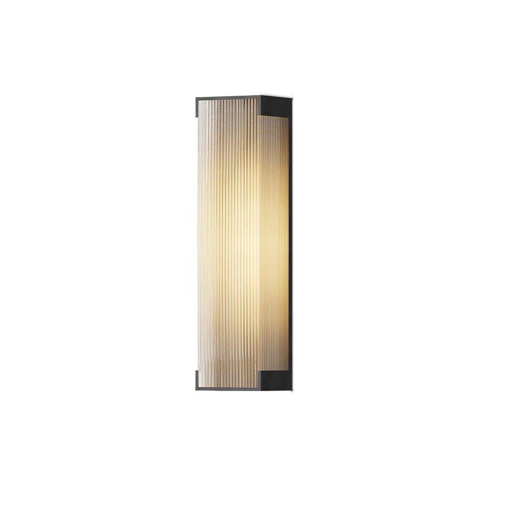 Luz de parede exterior com painel canelado | Ormexis