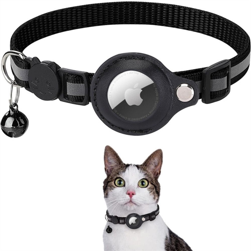 Reflektierendes Katzenhalsband mit GPS-Tracker und Schnellverschluss