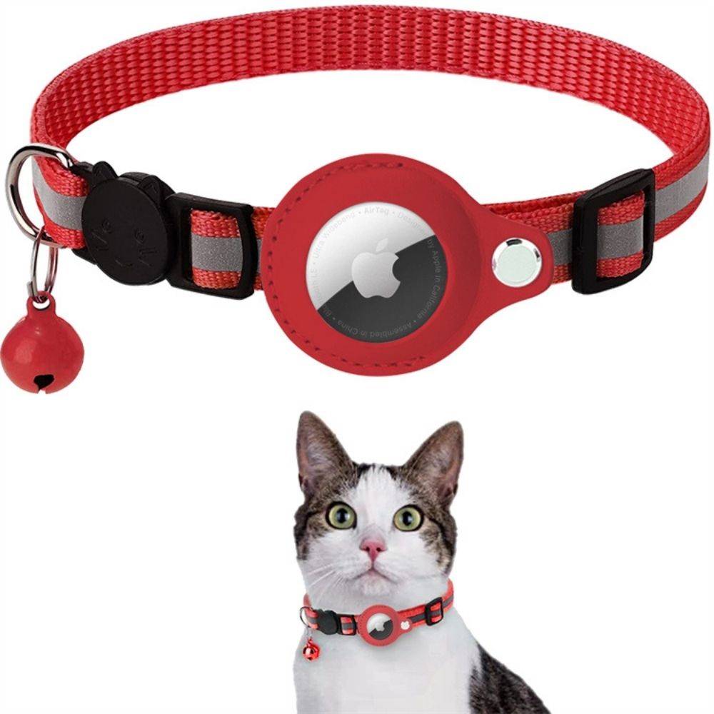 Reflektierendes Katzenhalsband mit GPS-Tracker und Schnellverschluss