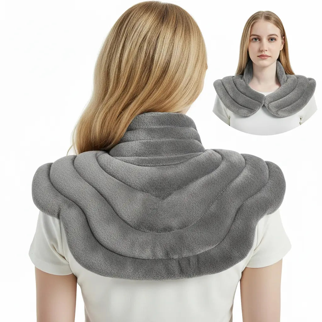 Relaxační zábal do mikrovlnné trouby na zahřátí krku s váženým komfortem pro úlevu od napětí