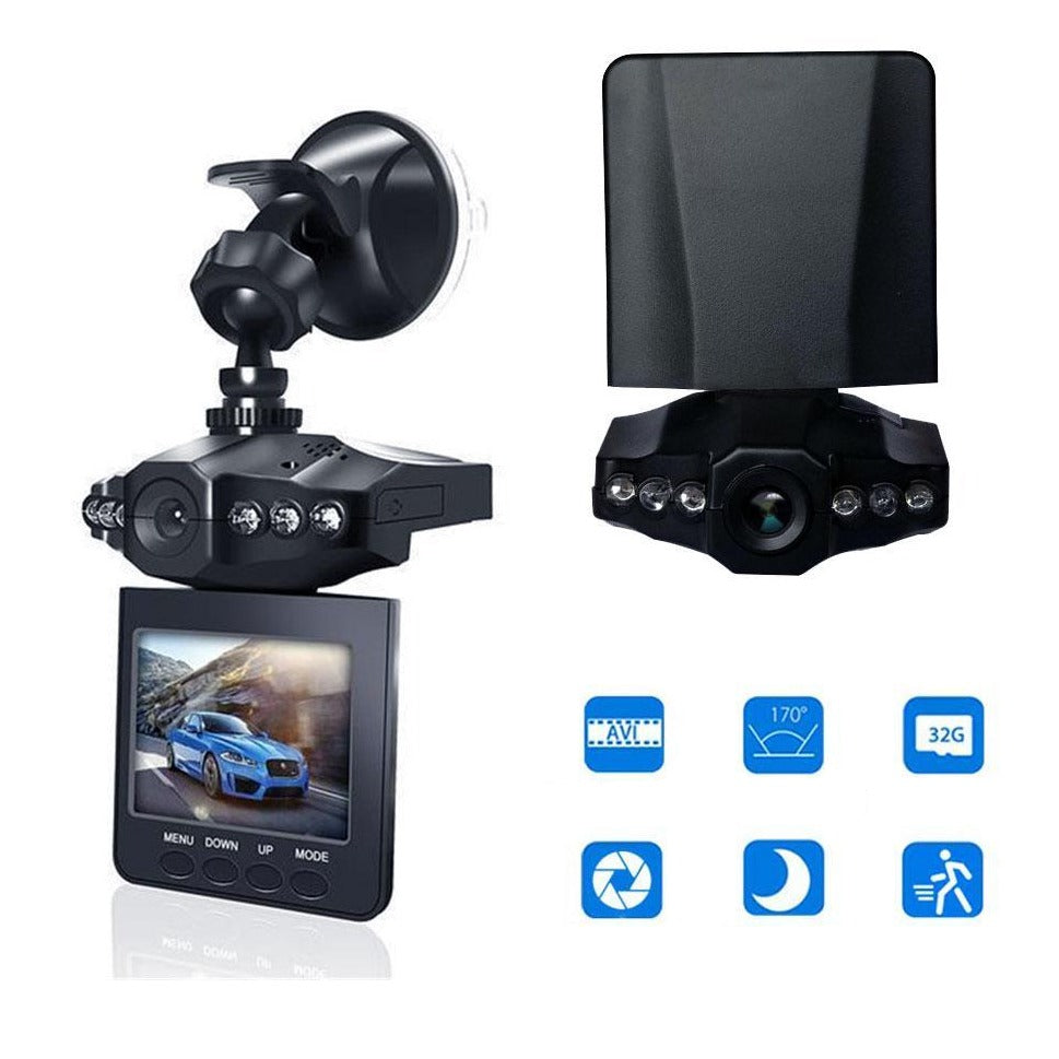 Caméra de tableau de bord fiable pour voiture 1080P Full HD Vision nocturne Design compact