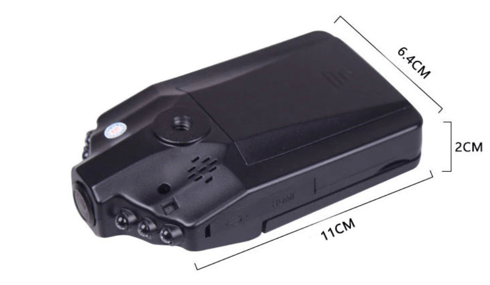 Caméra de tableau de bord fiable pour voiture 1080P Full HD Vision nocturne Design compact