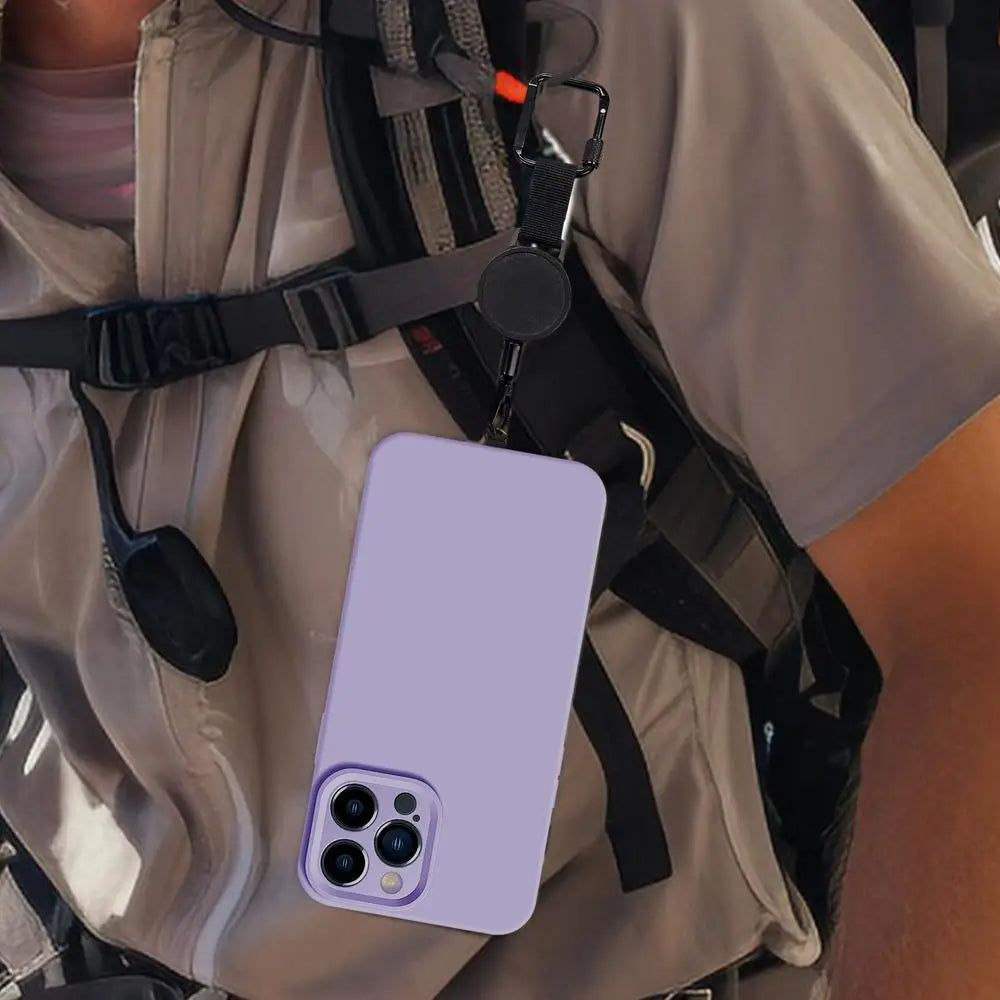 Vysouvací držák na telefon s klipem na opasek a designem proti krádeži pro bezpečný přístup