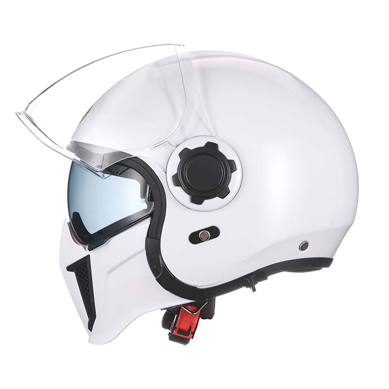 Retro-Modularhelm mit abnehmbarem Kinnschutz, DOT- und ECE-zertifiziert
