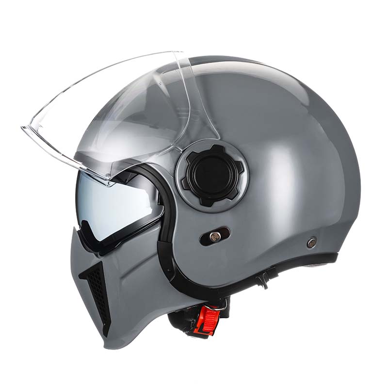 Retro-Modularhelm mit abnehmbarem Kinnschutz, DOT- und ECE-zertifiziert