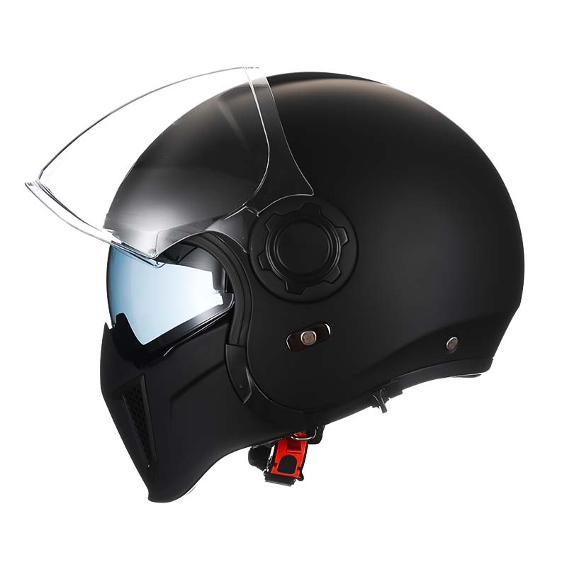 Retro-Modularhelm mit abnehmbarem Kinnschutz, DOT- und ECE-zertifiziert
