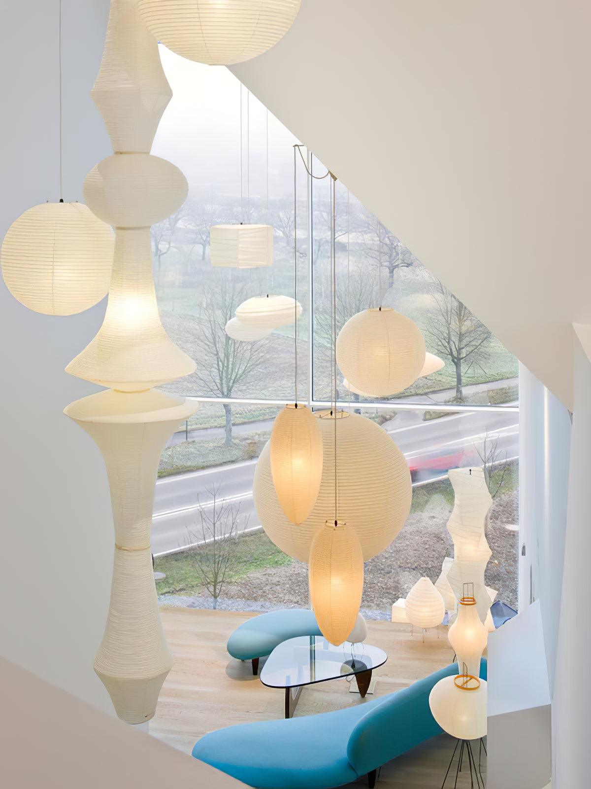 Washi Paper E Pendant Light | Ormexis