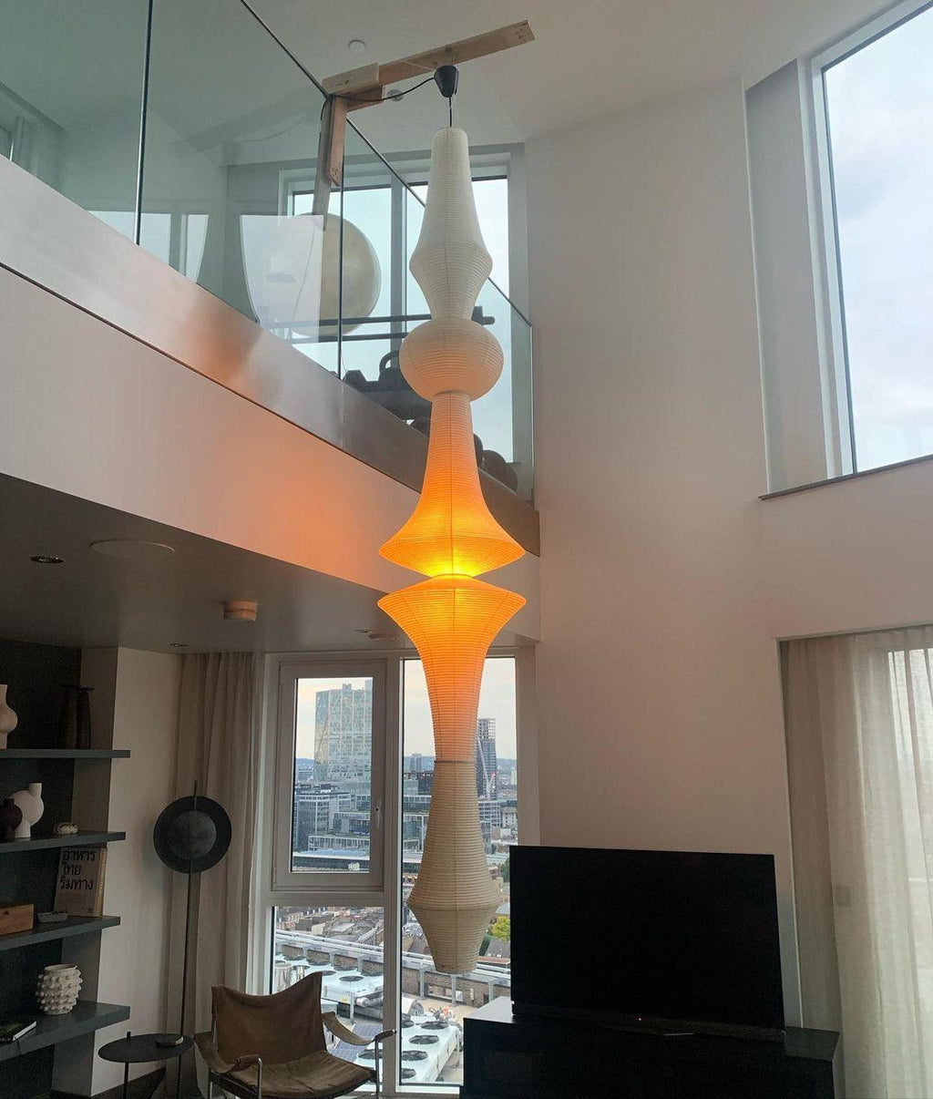 Washi Paper E Pendant Light | Ormexis