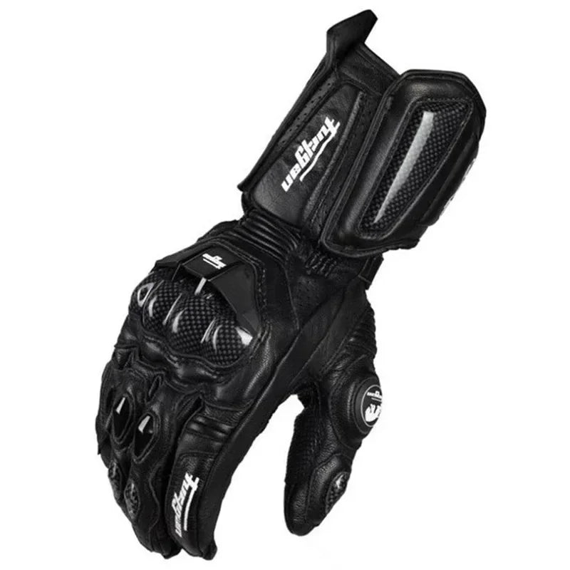 Rukavice RidePro Carbon z kůže s ochranou z uhlíkových vláken, voděodolné, kompatibilní s dotykovými obrazovkami