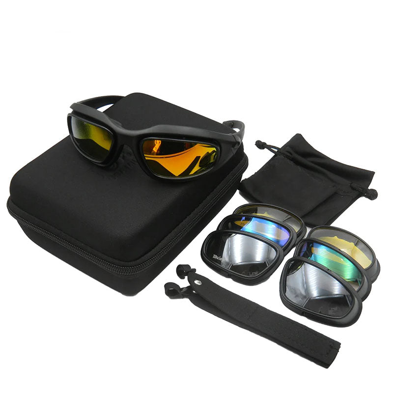 Occhiali da sole da motociclista Rider's Choice polarizzati UV400 con vestibilità sicura