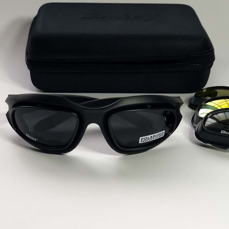 Occhiali da sole da motociclista Rider's Choice polarizzati UV400 con vestibilità sicura