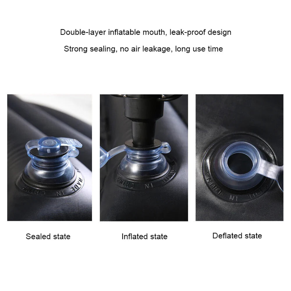 RoadRest univerzální autový matrac s polštáři a opravnou sadou pro pohodlí na cestách