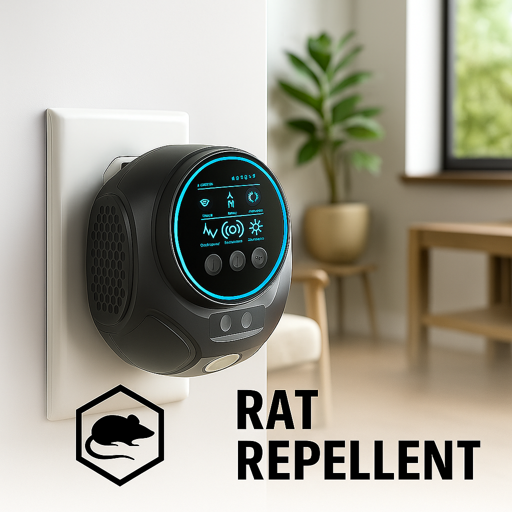 Rodent Defense Ultrasonic Mouse Deterrent With Quiet Operation Plug In Coverage 3200 Sq Ft