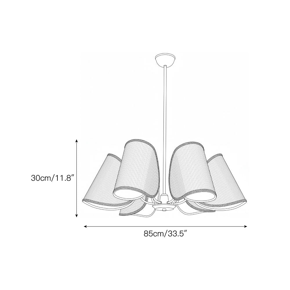 6-Light Rope Suspension Chandelier | Ormexis