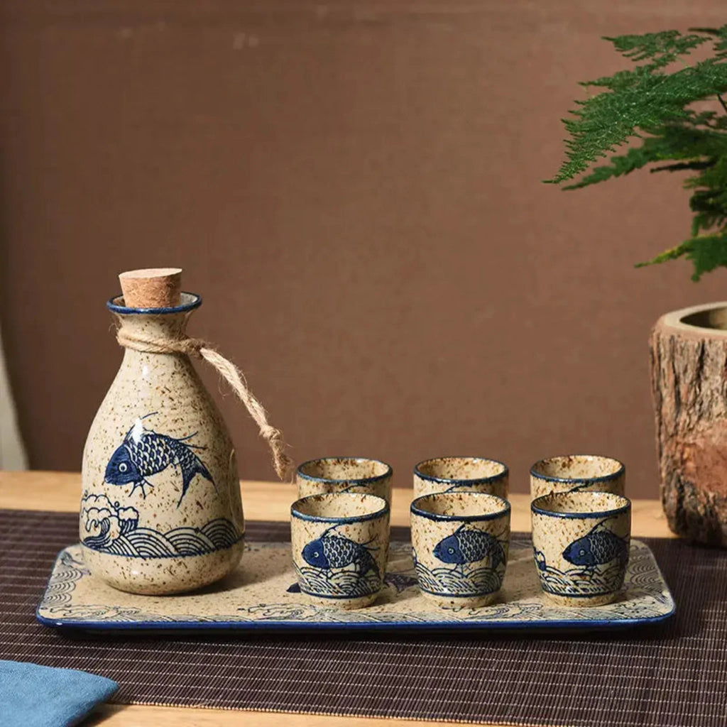 Koi Ceramic Sake Set | Ormexis