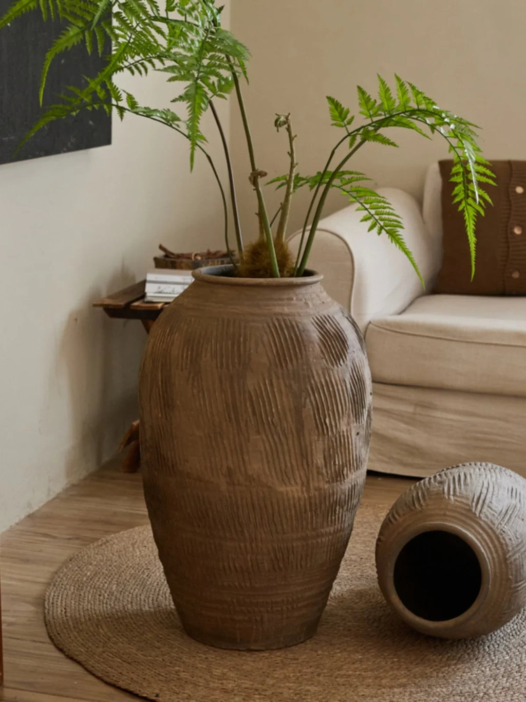 Stor siennafarget terrakottavase | Ormexis
