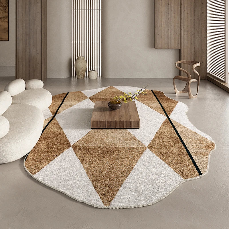 Abstract Patchwork Contour Area Rug | Ormexis
