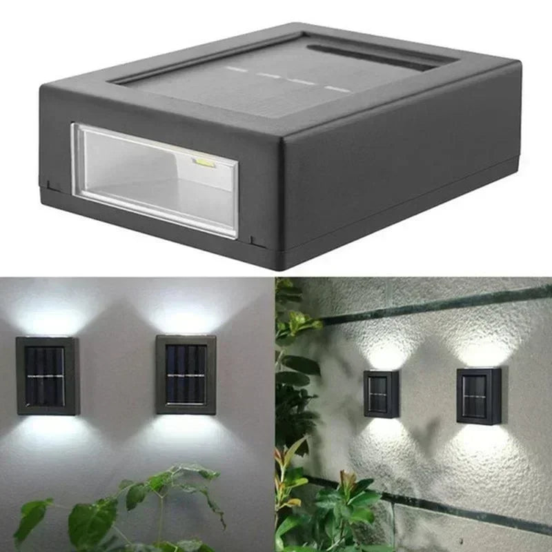 Lampă solară contemporană de perete, rezistentă la apă | Ormexis