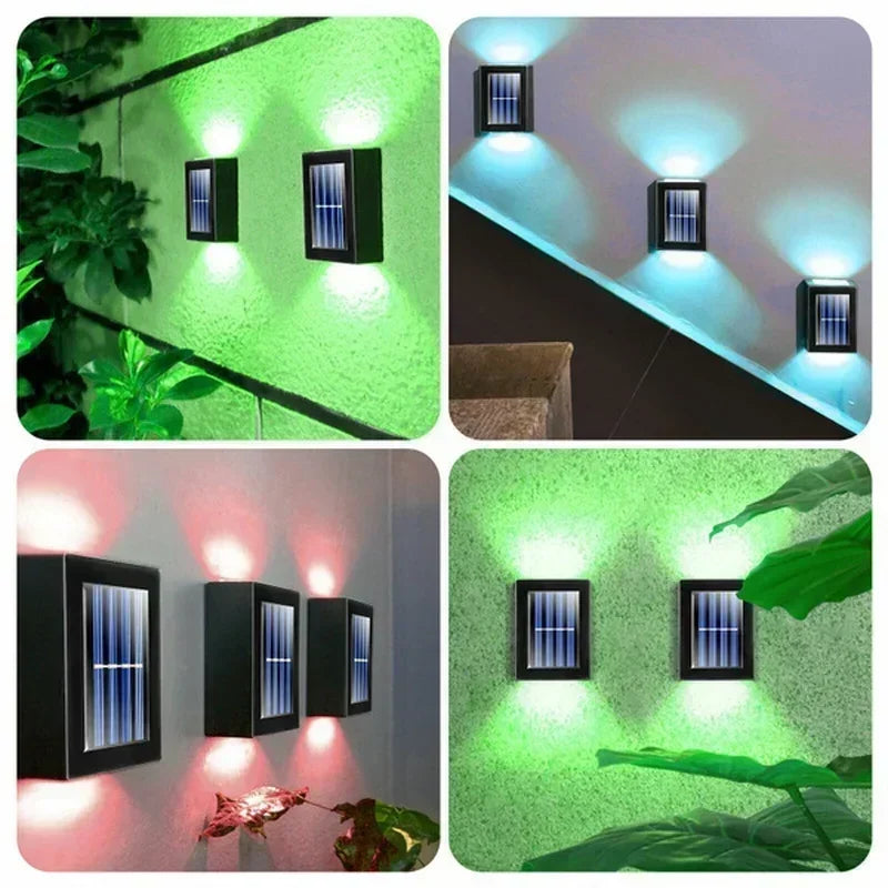 Lampă solară contemporană de perete, rezistentă la apă | Ormexis
