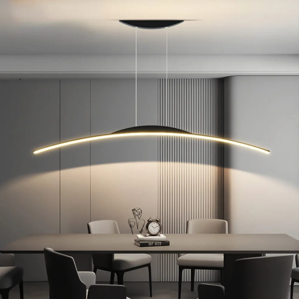 Bogenförmige Halo-LED-Pendelleuchte | Ormexis